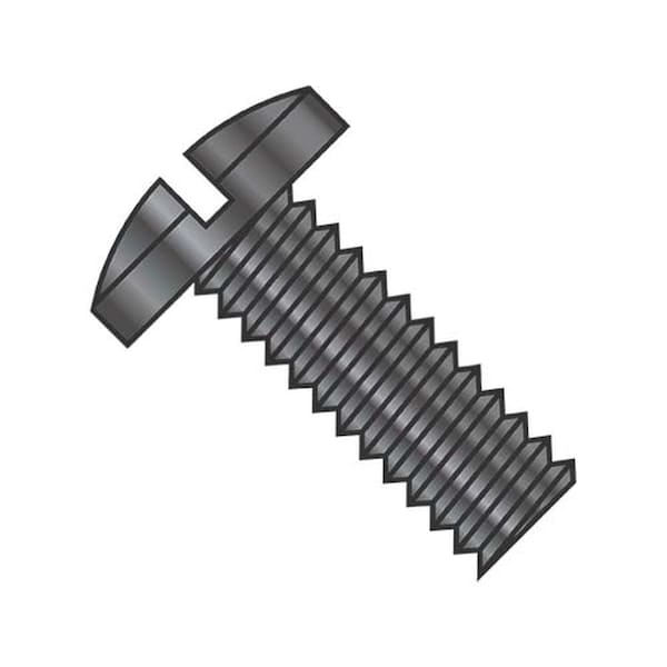 Usa Industrials #10-32 x 1/2 in Slotted Binding Machine Screw, Black Oxide Steel BULK-SCRW-6881 - main